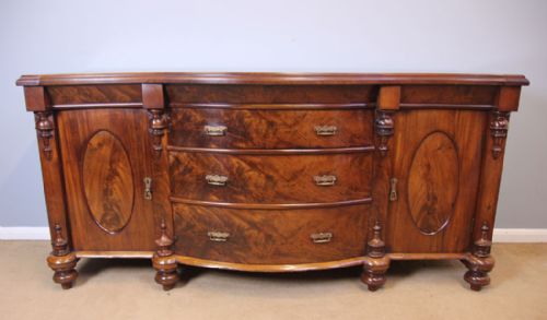 Antique Victorian Mahogany Sideboard Dresser Base
