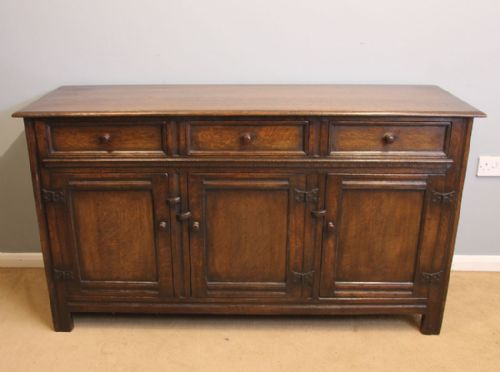 Antique Oak Dresser Base Sideboard.