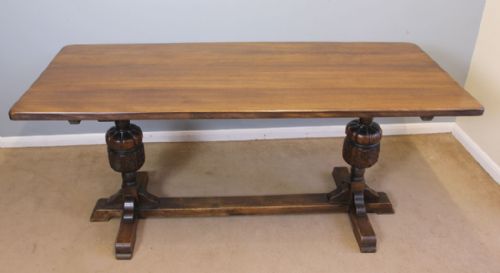 Antique Oak Refectory Dining Table.