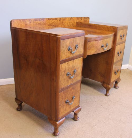 fig 1. Antique Burr Walnut Dressing Table.
