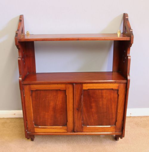 Antique 19th Century Mahogany Wall Cabinet.