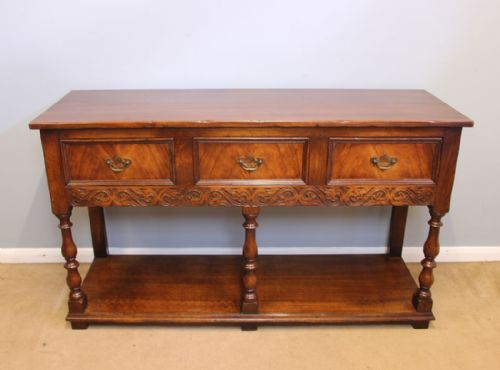 Period Style Oak Antique Dresser Base