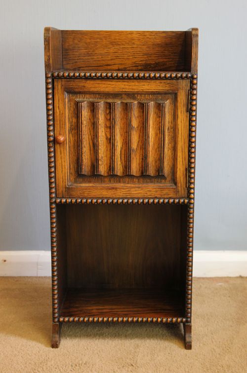 Antique Oak Smokers Cabinet.
