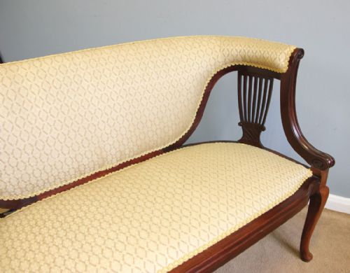 QUALITY ANTIQUE EDWARDIAN MAHOGANY SOFA - ADDITIONAL PHOTO 3