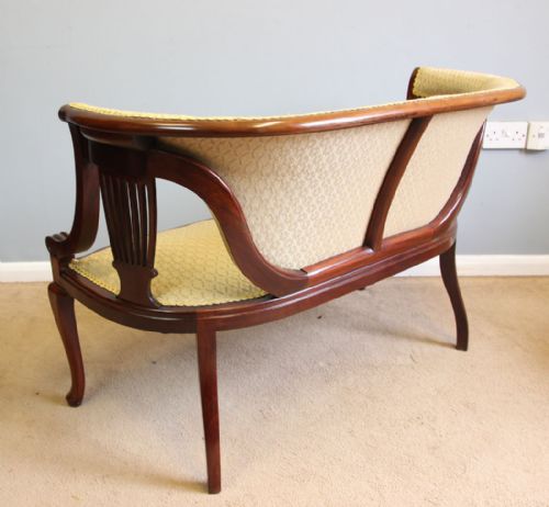 QUALITY ANTIQUE EDWARDIAN MAHOGANY SOFA - ADDITIONAL PHOTO 7