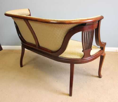 QUALITY ANTIQUE EDWARDIAN MAHOGANY SOFA - ADDITIONAL PHOTO 8