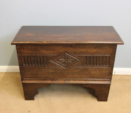 Antique Small Oak Coffer