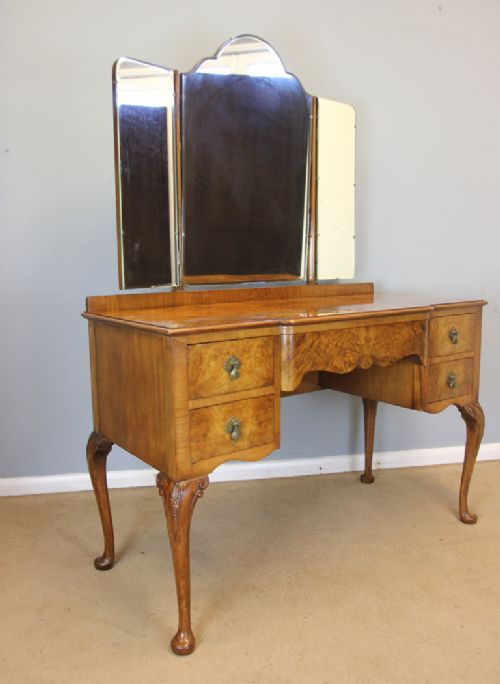 Antique Burr Walnut Dressing Table