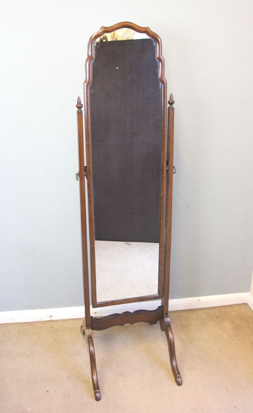 Mahogany Antique Cheval Dressing Mirror