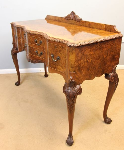 fig 1. Quality Antique Burr Walnut Side Table