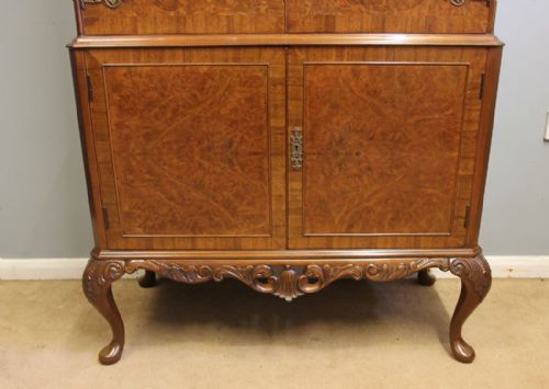 BURR WALNUT COCKTAIL DRINKS CABINET - ADDITIONAL PHOTO 5