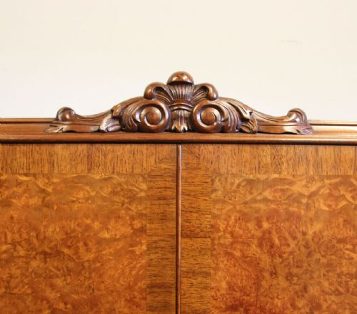 BURR WALNUT COCKTAIL DRINKS CABINET - ADDITIONAL PHOTO 15