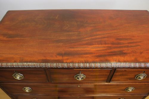 QUALITY 19TH CENTURY ANTIQUE MAHOGANY CHEST DRAWERS - ADDITIONAL PHOTO 5