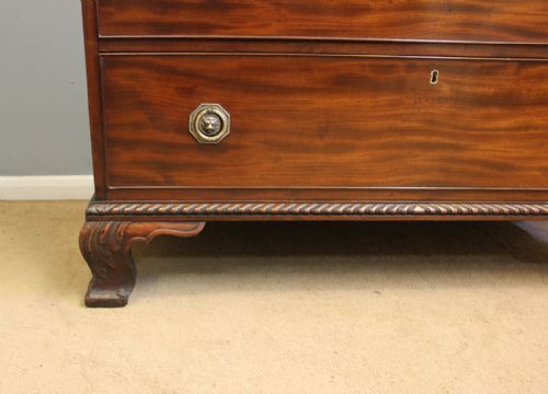 QUALITY 19TH CENTURY ANTIQUE MAHOGANY CHEST DRAWERS - ADDITIONAL PHOTO 9