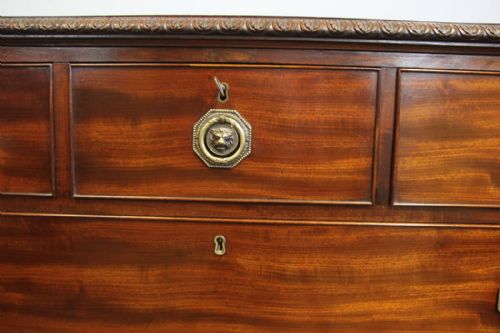 QUALITY 19TH CENTURY ANTIQUE MAHOGANY CHEST DRAWERS - ADDITIONAL PHOTO 12