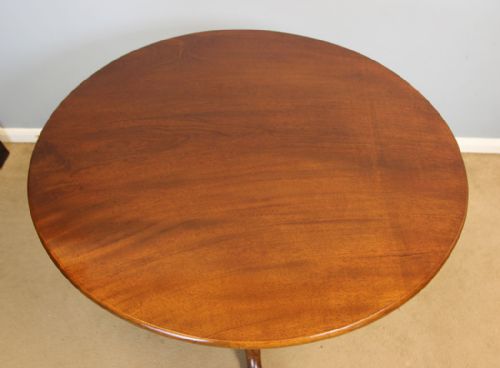ANTIQUE GEORGIAN MAHOGANY TILT TOP TRIPOD TABLE - ADDITIONAL PHOTO 2
