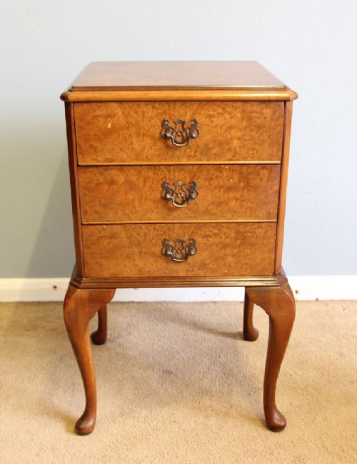 Walnut Bedside Cabinet Chest of Drawers