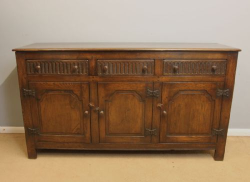 Antique Oak Sideboard Dresser Base