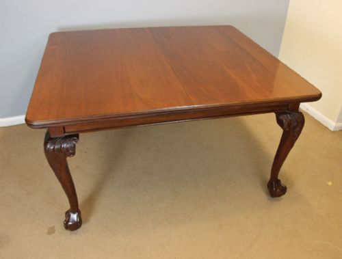 ANTIQUE MAHOGANY WIND OUT EXTENDING DINING TABLE - ADDITIONAL PHOTO 3