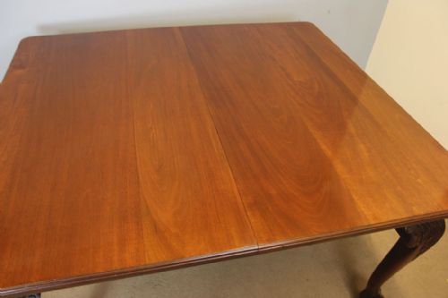 ANTIQUE MAHOGANY WIND OUT EXTENDING DINING TABLE - ADDITIONAL PHOTO 4