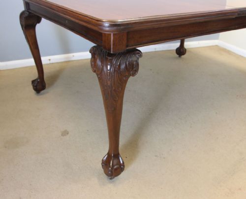 ANTIQUE MAHOGANY WIND OUT EXTENDING DINING TABLE - ADDITIONAL PHOTO 5