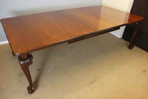 ANTIQUE MAHOGANY WIND OUT EXTENDING DINING TABLE - ADDITIONAL PHOTO 6