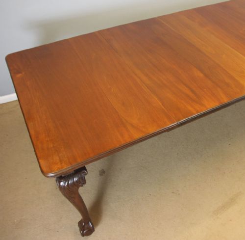 ANTIQUE MAHOGANY WIND OUT EXTENDING DINING TABLE - ADDITIONAL PHOTO 9