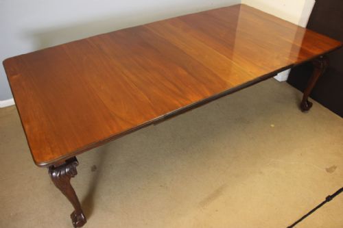ANTIQUE MAHOGANY WIND OUT EXTENDING DINING TABLE - ADDITIONAL PHOTO 10