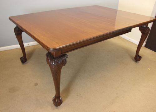ANTIQUE MAHOGANY WIND OUT EXTENDING DINING TABLE - ADDITIONAL PHOTO 11