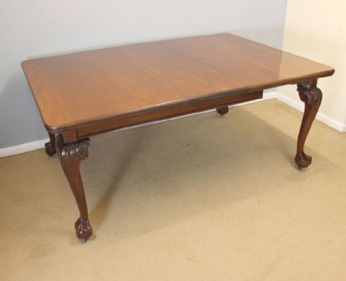 ANTIQUE MAHOGANY WIND OUT EXTENDING DINING TABLE - ADDITIONAL PHOTO 12