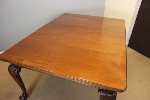 ANTIQUE MAHOGANY WIND OUT EXTENDING DINING TABLE - ADDITIONAL PHOTO 13
