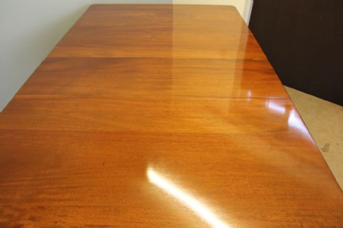 ANTIQUE MAHOGANY WIND OUT EXTENDING DINING TABLE - ADDITIONAL PHOTO 14