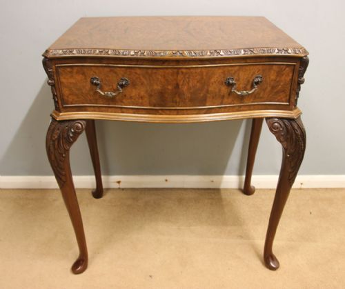 ANTIQUE BURR WALNUT SIDE TABLE - ADDITIONAL PHOTO 7