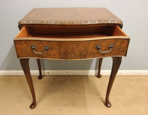 ANTIQUE BURR WALNUT SIDE TABLE - ADDITIONAL PHOTO 8