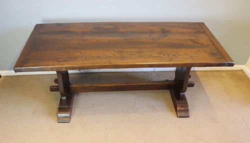 Antique Oak Refectory Farmhouse Kitchen Dining Table
