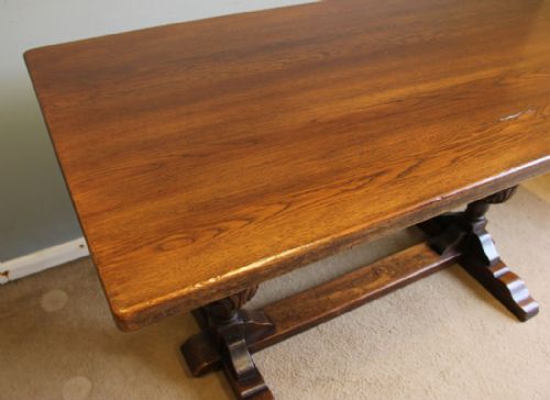 fig 1. Antique Oak Refectory Dining Table