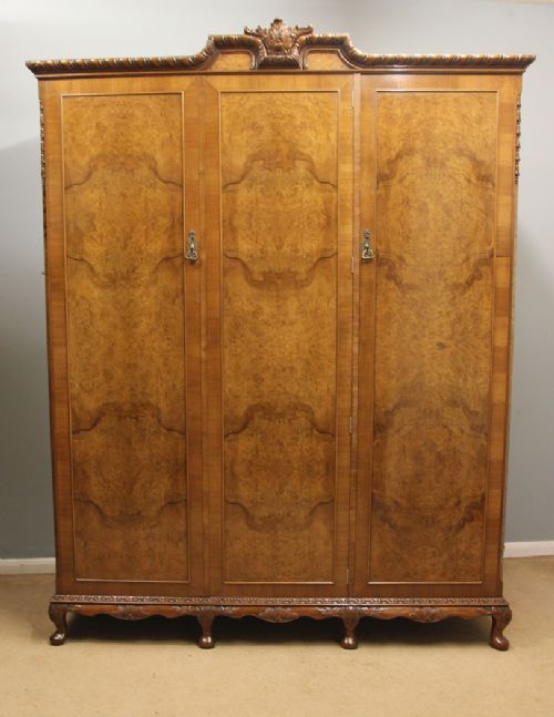 Antique Quality Burr Walnut Wardrobe