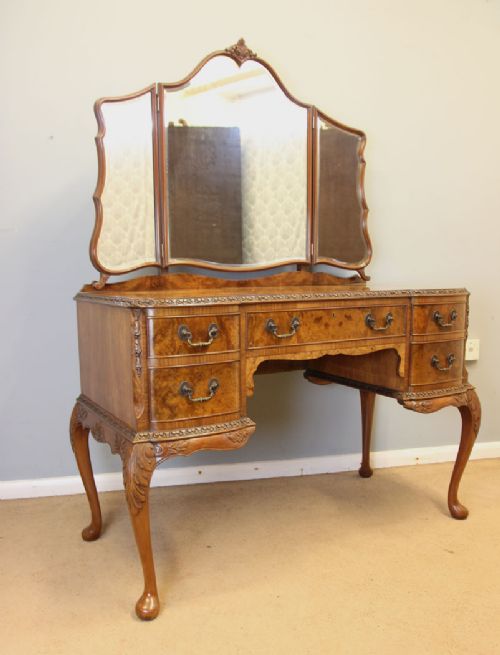 fig 1. Quality Burr Walnut Dressing Table