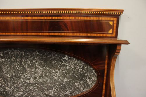 ANTIQUE SUPERB QUALITY INLAID MAHOGANY WASHSTAND - ADDITIONAL PHOTO 8