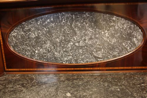 ANTIQUE SUPERB QUALITY INLAID MAHOGANY WASHSTAND - ADDITIONAL PHOTO 14