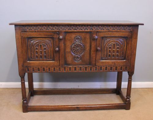 Antique Small Oak Side Table