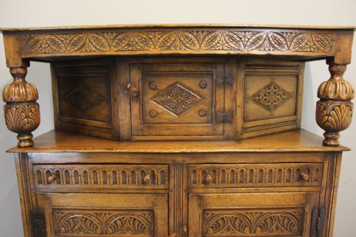 OAK COURT CUPBOARD SIDEBOARD DRESSER - ADDITIONAL PHOTO 9
