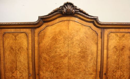 ANTIQUE BURR WALNUT COCKTAIL DRINKS CABINET SIDE CABINET - ADDITIONAL PHOTO 13