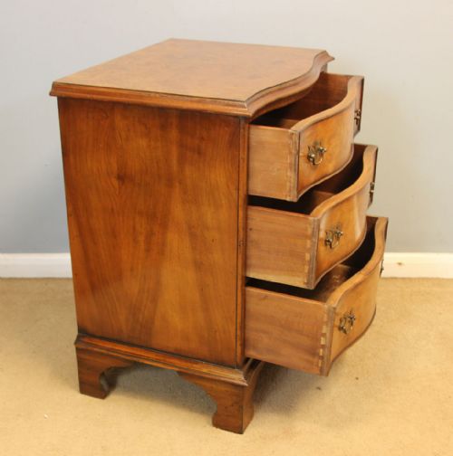 fig 1. Small Serpentine Chest of Three Drawers