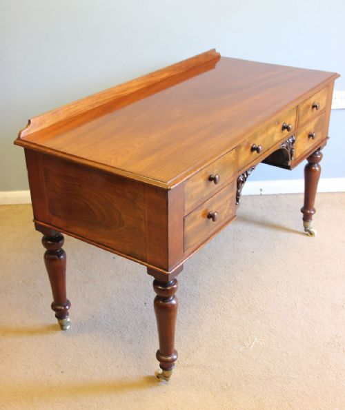 fig 1. Antique Victorian Mahogany Dressing Table Writing Side Table
