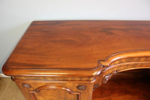 ANTIQUE VICTORIAN MAHOGANY BREAKFRONT CHIFFONIER SIDEBOARD BASE - ADDITIONAL PHOTO 11
