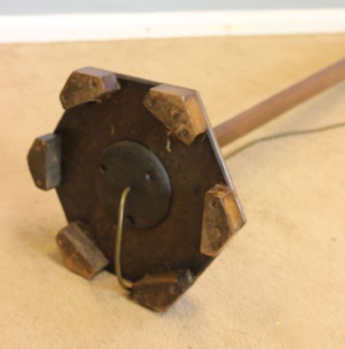 fig 1. Antique Walnut Floor Standard Lamp