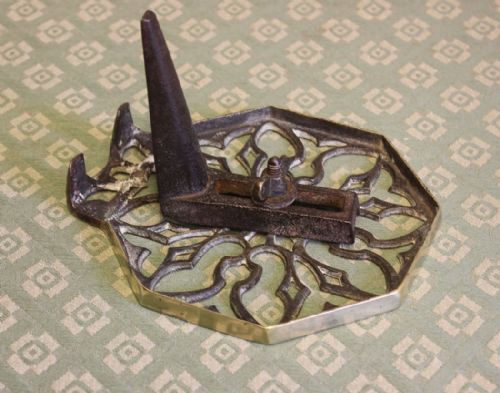 ANTIQUE BRASS FIRESIDE TRIVET TONGS - ADDITIONAL PHOTO 3