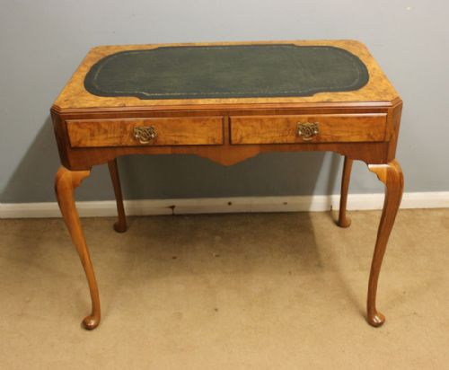 fig 1. Quality Antique Burr Walnut Writing Desk