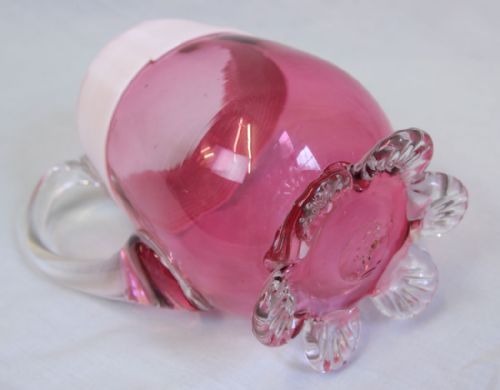 ANTIQUE CRANBERRY GLASS JUG BOWL SET - ADDITIONAL PHOTO 8